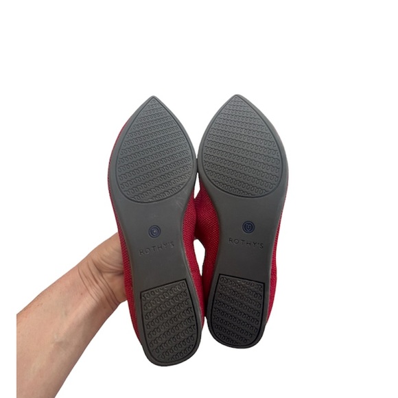 ROTHY'S "The Point" Chili Red Flats Size 7 - Picture 8 of 9